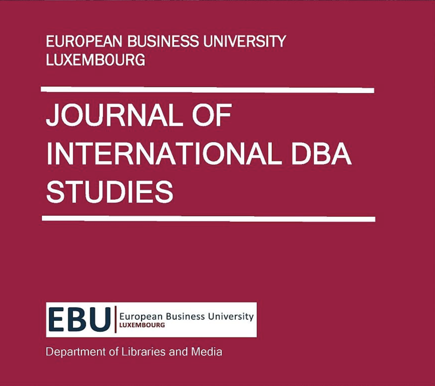 Journal of International DBA Studies